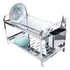 Escorredor Louca Inox 20 Pratos Cozinha Porta Talher Cor Prateado