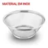 Escorredor Redondo Inox Culinário Massas Peneira Cozinha Coar 28cm Prateado Importado Clk