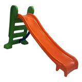 Escorregador Infantil Medio 3 Degraus Linha A Escorrega Cor Laranja C Verde