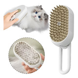 Escova A Vapor Automática Bath Cats Brush 3 Em 1 Para Cães De Estimação Roro White Color