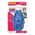 Escova De Borracha Para Cachorro Kong Zoomgroom Azul Pequena