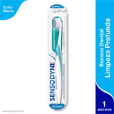 Escova De Dente Sensodyne Limpeza Profunda Para Dentes Sensíveis Extra Macia