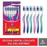 Escova De Dentes Antibac Suave Pacote Com 6 Unidades Colgate