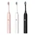 Escova De Dentes Elétrica Recarregável 6 Funções 3 Refil Cor Rosa Bivolt
