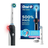 Escova Dental Elétrica Recarregável Oral b Pro 2000 127v