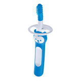Escova Dental Massageador Bebê 3m Massaging Brush Mam Cor Azul