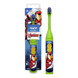 Escova Elétrica Oral-b Vingadores Homem De Ferro Vermelha