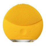 Escova Facial Elétrica Massagem Esponja Limpeza Com Cabo Usb Cor Amarelo