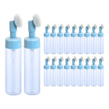 Escova Facial Silicone Frasco Espumador 250ml Kit 20 Pcs