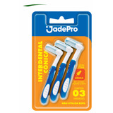 Escova Interdental Cônica Extrafina Cartela Com 3 Unidades Jadepro