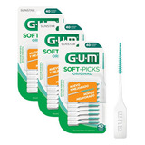 Escova Interdental Gum 120 Soft picks Gum Para Higiene E Remoção De Placa Bacteriana Entre Os Dentes Fino Cônico