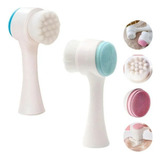 Escova Limpeza Facial 2 Em 1 Massageadora Esponja Skin Care