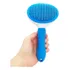 Escova Pelos Pet Automatica Rasqueadeira Magica Gato Cao New Cor Azul