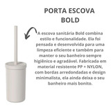 Escova Sanitária Bold Higienização Vaso Sanitário Suporte Ou Cor Bege