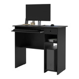 Escrivaninha Ej Móveis Mesa De Computador Viena Mdp 900x765x400mm Cor Preto