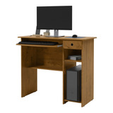 Escrivaninha Ej Móveis Mesa De Computador Viena Mdp De 900mm X 765mm X 400mm Freijó Pintura Uv