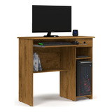 Escrivaninha Ej Móveis Mesa De Computador Viena Mdp De 900mm X 765mm X 400mm Malbec Freijo