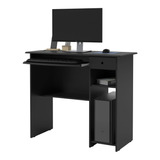 Escrivaninha Ej Móveis Mesa De Computador Viena Mdp De 900mm X 765mm X 400mm Preto