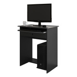 Escrivaninha Gamer Ej Móveis Mesa De Computador Prática Com Gaveta Mdp De 650mm X 795mm X 450mm Preto