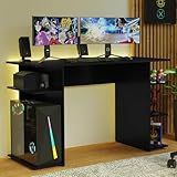 Escrivaninha Mesa Para Computador Gamer Preto 9424 Madesa