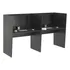 Escrivaninha Office 2 Lugares Letonia Preto Onix