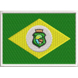 Escudo Bordado Bandeira Ceará Moto Grupo P/ Macacão Ban62