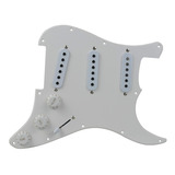 Escudo Completo Branco Guitarra Strato Sss 3 Caps 3 Camadas