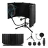 Escudo Isolamento Protetor Acustico Microfone 5 suporte Tria