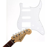 Escudo P Guitarra Strato Hss Branco 3 Camadas Modelo Fender 
