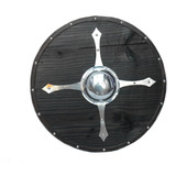 Escudo Viking Carbonizado Medieval