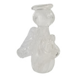 Escultura Anjo De Murano Cristais Labone - Bibelô Branco