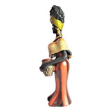 Escultura Cerâmica Caruaru Estátua Nordestina Cabelo Preso
