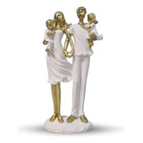 Escultura Decorativa Familia Com