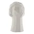 Escultura Decorativa Rosto Em Poliresina Off White