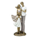 Escultura Familia Casal Com