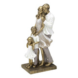 Escultura Familia Casal Com