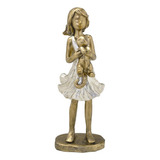 Escultura Familia Menina Com