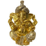 Escultura Ganesha Dourado Estatua