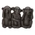 Escultura Macacos Em Cimento - Mart Cor Preto