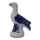 Escultura Pomba Porcelana Azul