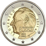 Eslováquia 2021 - Alexander Dubcek - 2 Euros Com - F C