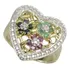 Esmeralda,rubi,safira Africanos-diamante- Anel De Prata 925