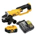 Esmerilhadeira Angular 115mm E 125mm Dewalt, Modelo Dcg412, Motor Brushless, 405 W De Potência, Ideal Para Trabalhos Em Serralherias, Com Bateria E Carregador, 20v