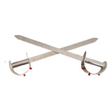 Espada De Ogum Em Aço   58cm   2 Unidades   Candomblé