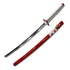 Espada Decorativa Katana Japonesa Vermelha Bca Samurai 102cm
