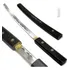 Espada Japonesa Katana Wakizashi Kuro Shirasaya Aço+ Suporte