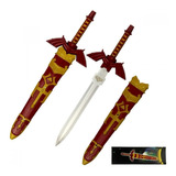 Espada Mini Adaga Zelda 29cm Vermelha Master Sword