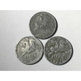 Espanha- 10 Cents 1942, 1945 E 1953 Frete Grátis