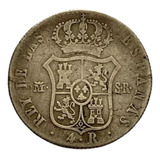 Espanha- Moeda De Prata 4 Reales 1823