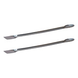 Espátula Com Colher Em Aço Inox 15cm